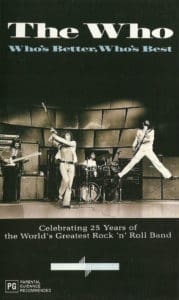 Cover of The Who's "Who's Better Who's Best" VHS tape