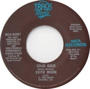 Keith Moon's "Solid Gold" single