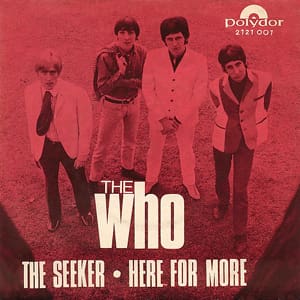 Cover of "The Seeker" backed with Here for More by The Who