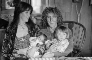 Roger Daltrey, his wife Heather and two daughters, Rosie Lea and Willow